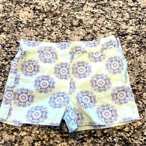 Girls Janie and Jack side zip adjustable shorts size 5.